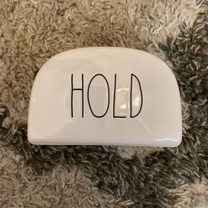 Rae Dunn “Hold” Napkin holder new